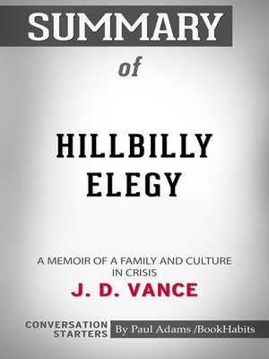 cover image of Summary of Hillbilly Elegy